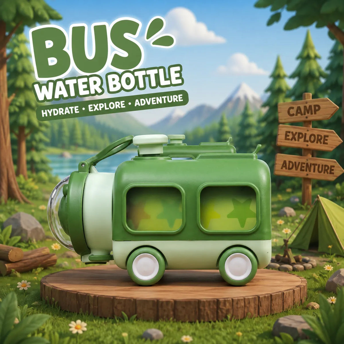 Adventure Van Water Bottle - 550ml