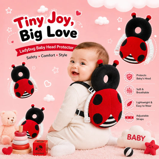🐞 Ladybug - Baby's Head Protector