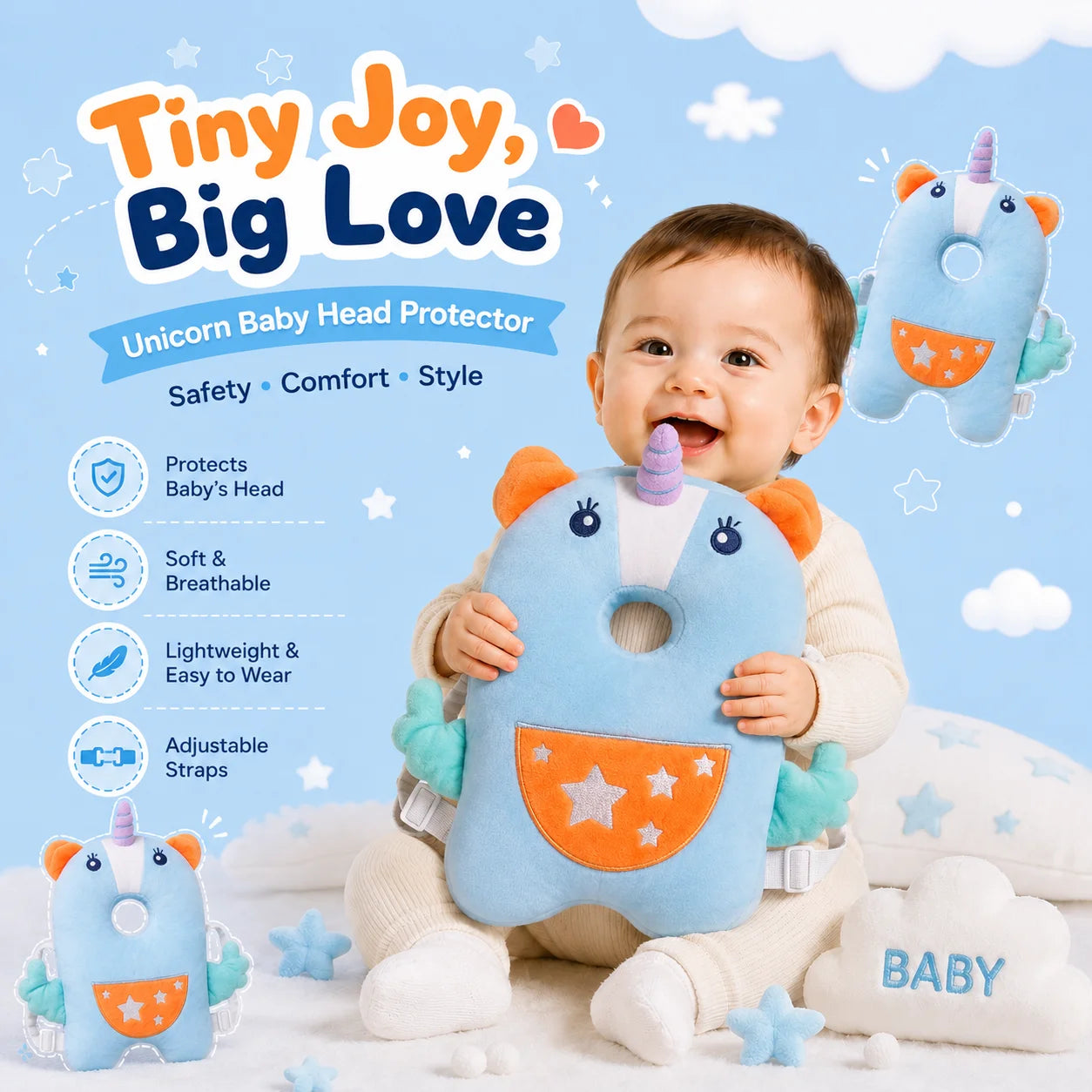 🦄 Unicorn - Baby's Head Protector