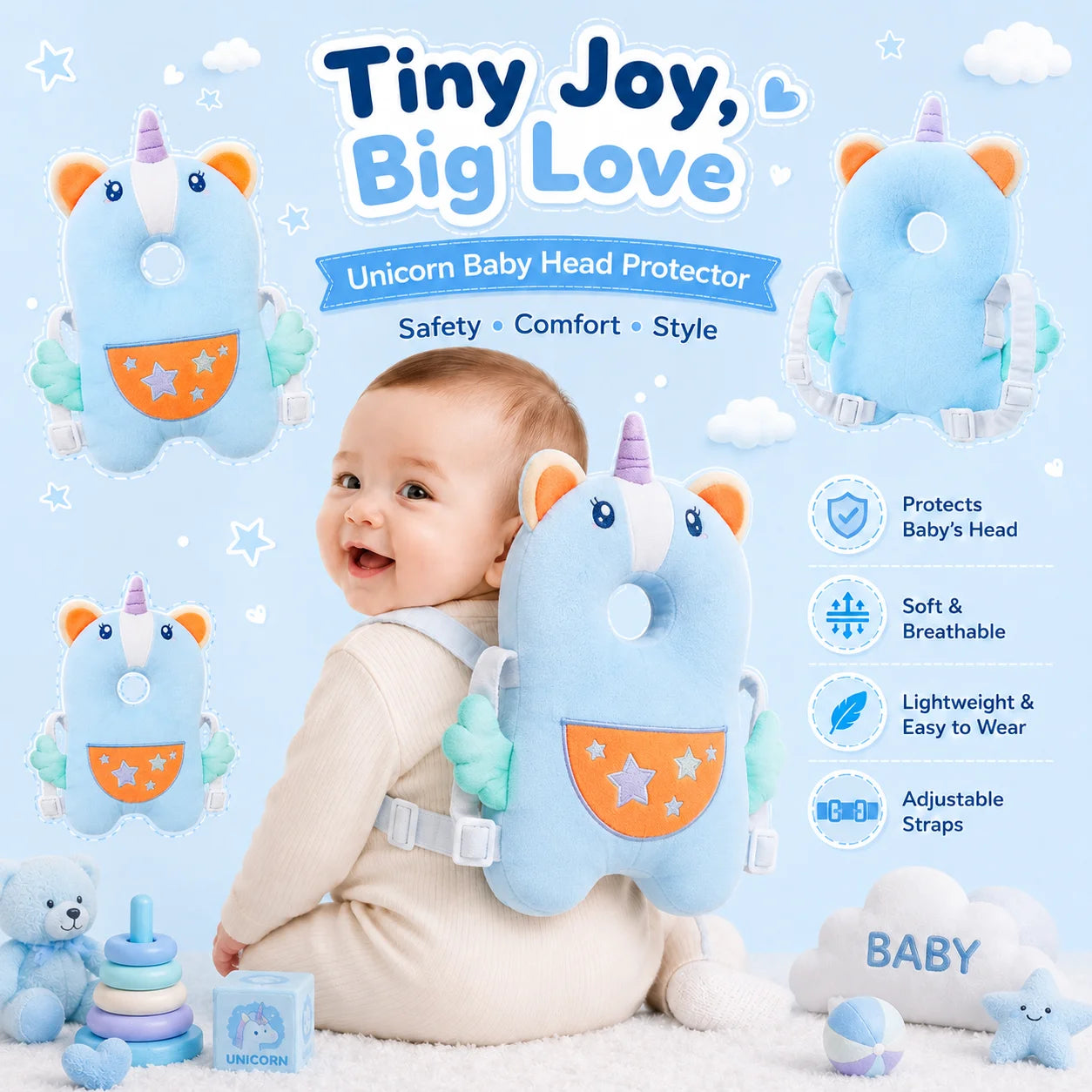 Protect Your Baby's Head During Every Little Fall ❤️