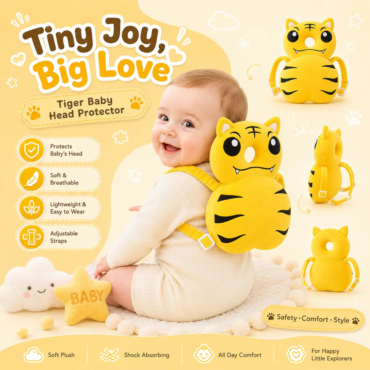 Protect Your Baby's Head During Every Little Fall ❤️