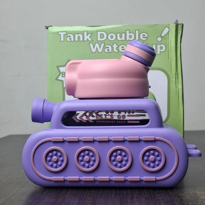 Tank Kids Water Bottle with Straw | Double Water Cup for School