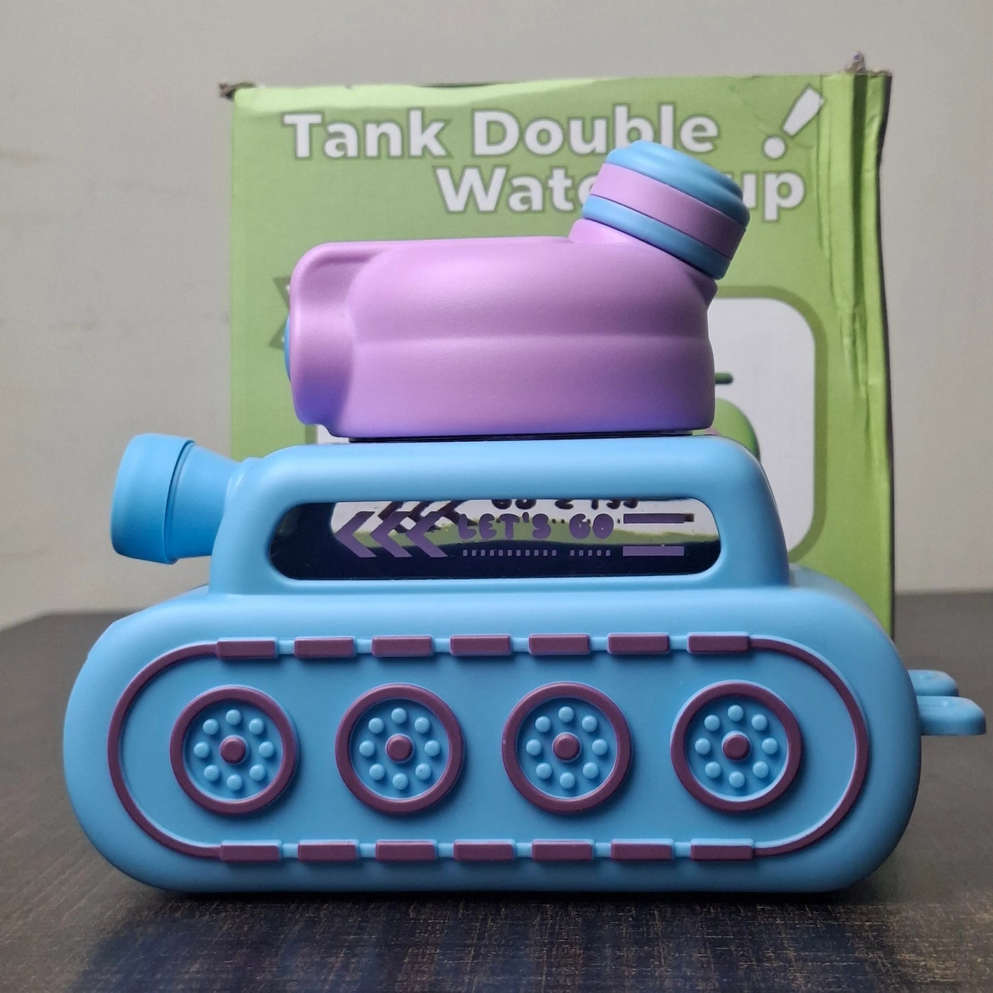 Tank Kids Water Bottle with Straw | Double Water Cup for School